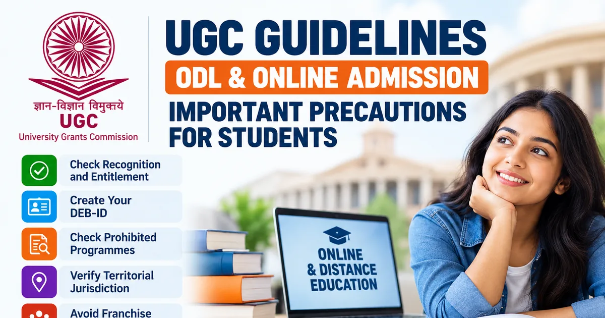 UGC Precautions Before Online & Distance Education Admission