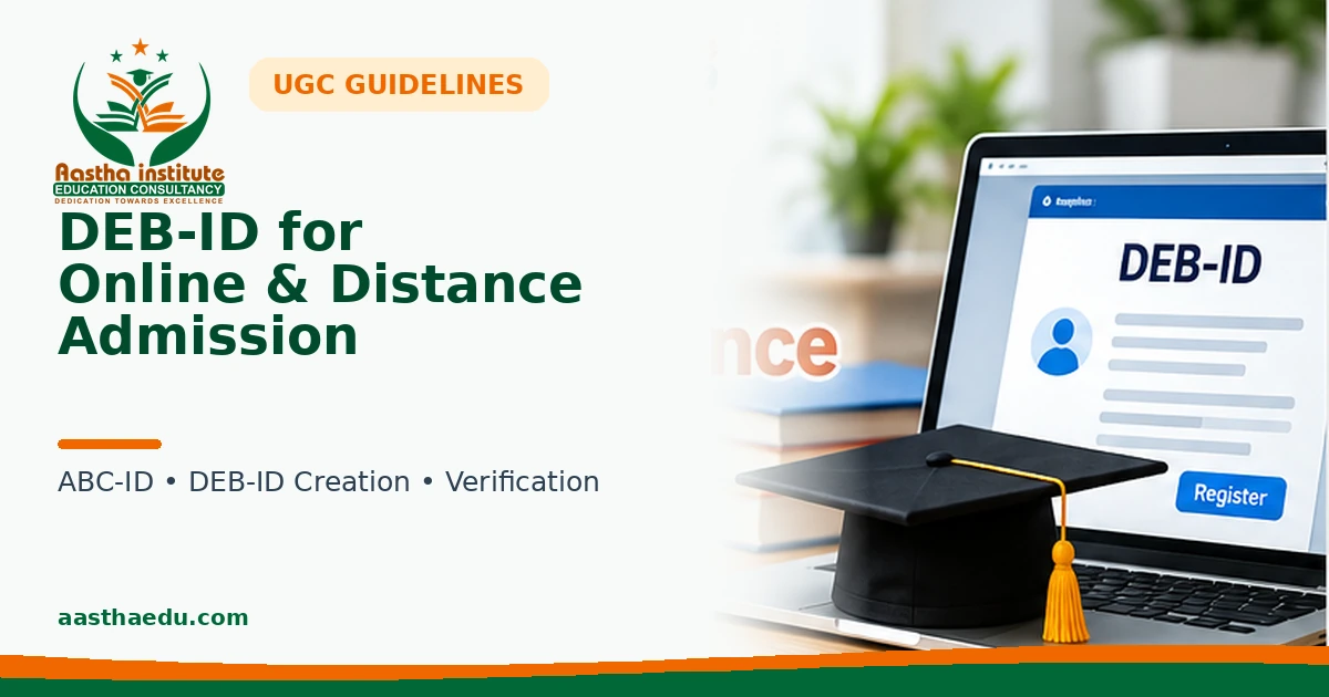 DEB-ID for Online & Distance Admission