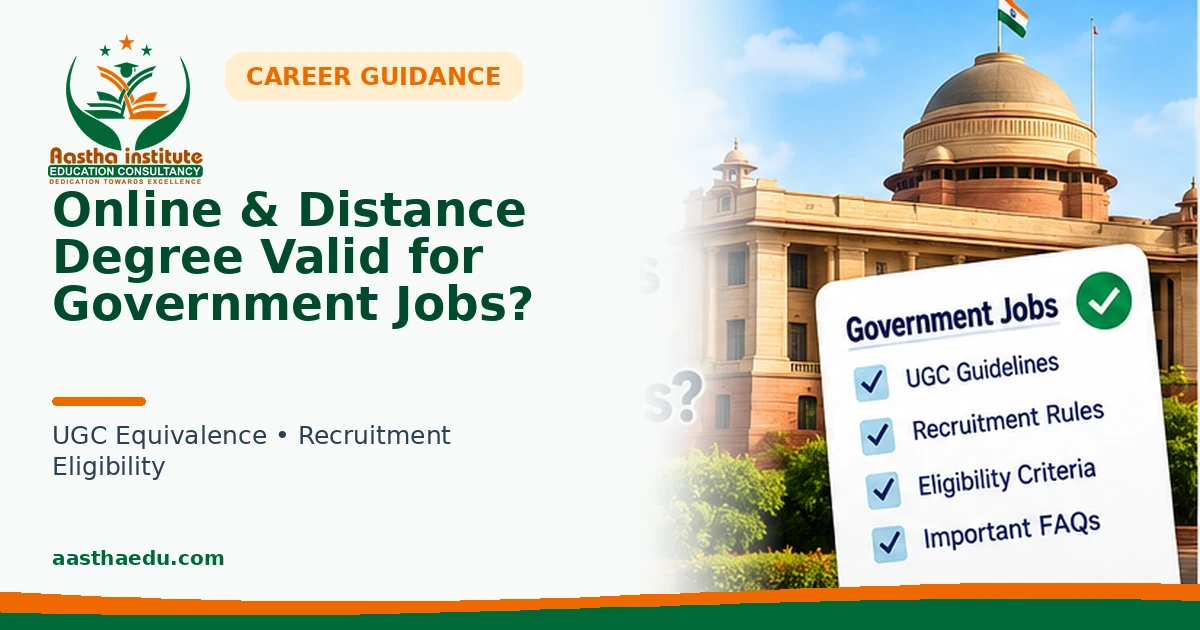 Online & Distance Degree Validity for Government Jobs