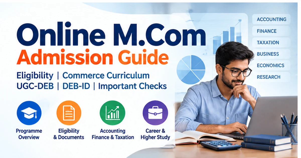 Online M.Com Admission Guide